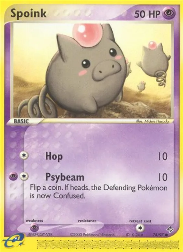 Spoink, Dragon Nº 74