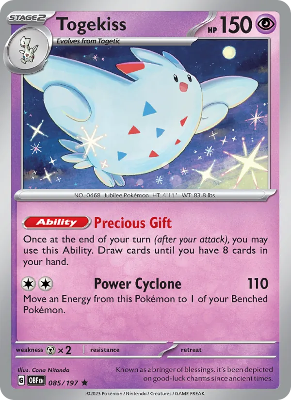 Togekiss, Obsidian Flames No. 085