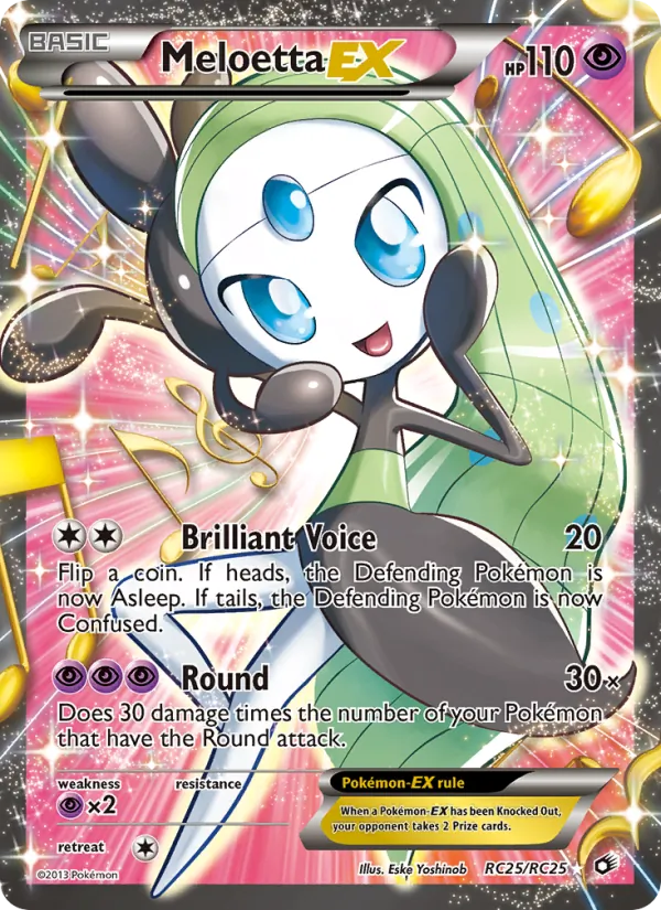 Meloetta-EX, Legendary Treasures No. RC25