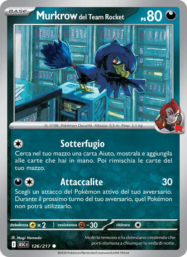 Murkrow del Team Rocket, Ascesa Eroica No. 126