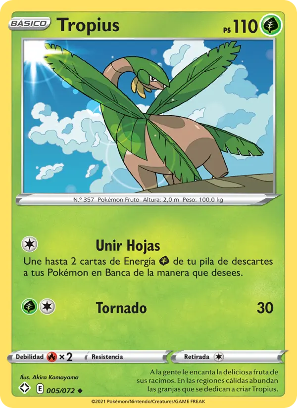 Tropius, Destinos Brillantes Nº 5