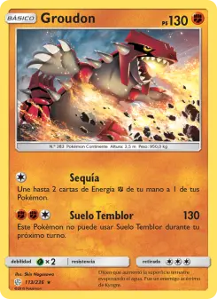 Groudon, Eclipse Cósmico No. 113 Normal
