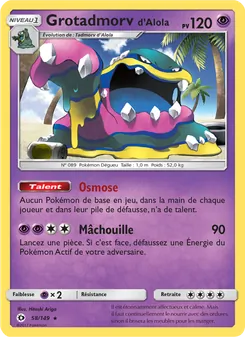 Grotadmorv d’Alola, Soleil et Lune Nº 58 Normal