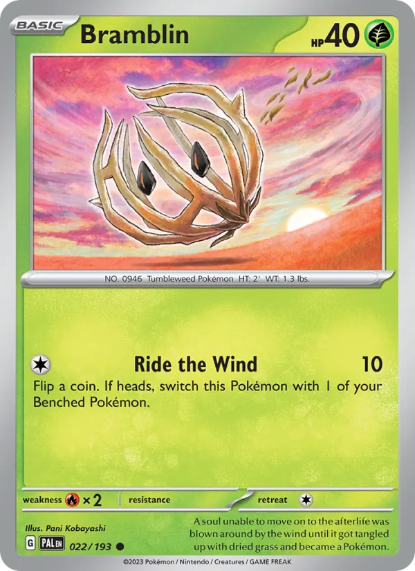 Bramblin, Paldea Evolved No. 022