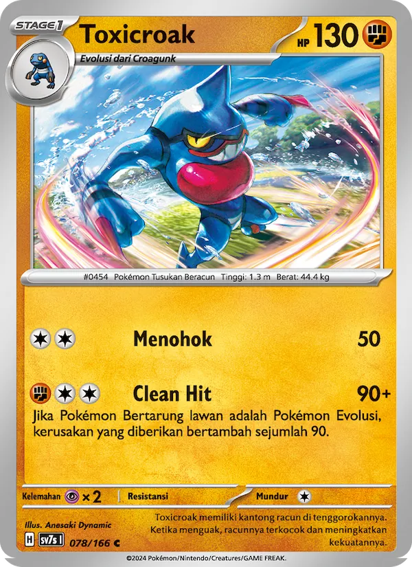 Toxicroak, Bimbingan Rasi No. 078