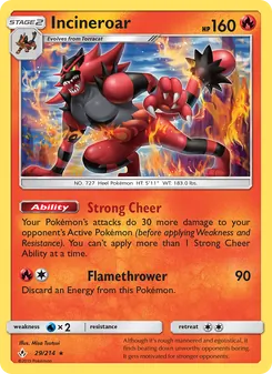 Incineroar, Unbroken Bonds No. 29 Normal