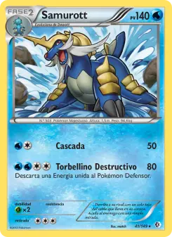 Samurott, Fronteras Cruzadas No. 41 Normal