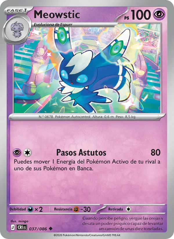 Meowstic, Caos Creciente No. 037