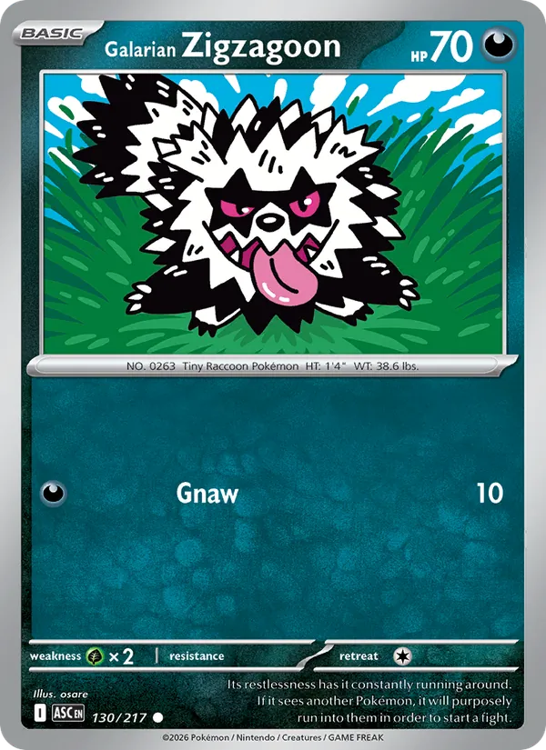 Galarian Zigzagoon, Ascended Heroes No. 130