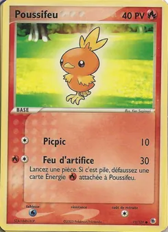 Poussifeu, EX Rubis & Saphir Nº 73 Normal