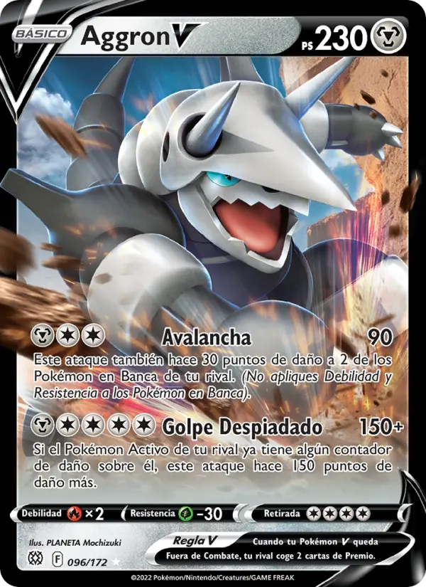 Aggron V, Astros Brillantes No. 096