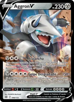 Aggron V, Astros Brillantes No. 096 Holo