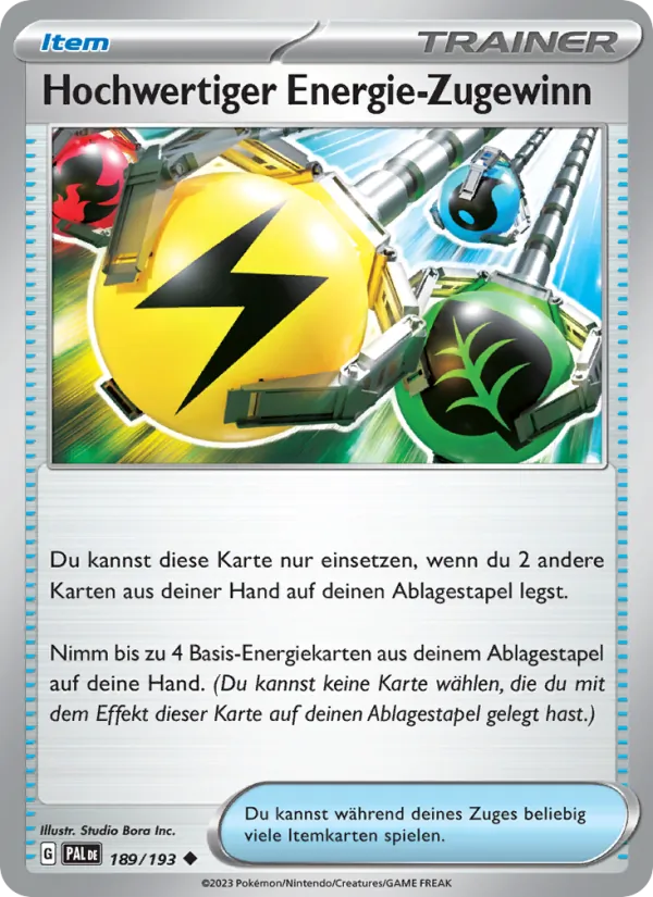 Hochwertiger Energie-Zugewinn, Entwicklungen in Paldea No. 189
