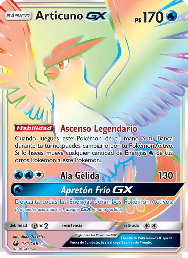 Articuno GX, Tormenta Celestial No. 171