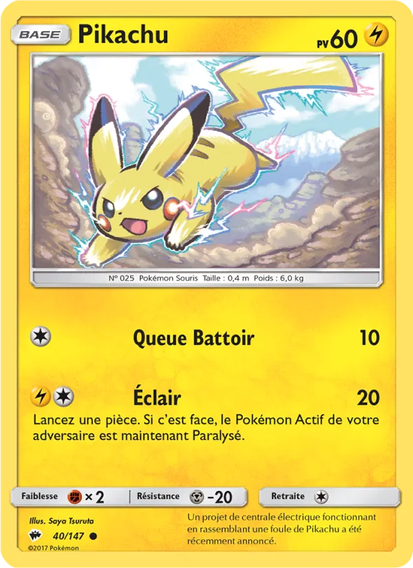 Pikachu, Ombres Ardentes No. 40