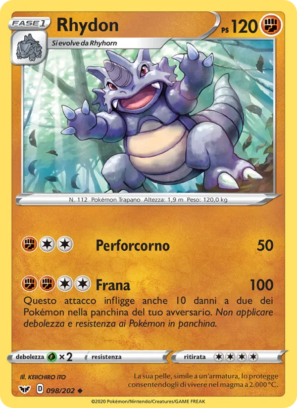 Rhydon, Spada e Scudo No. 98