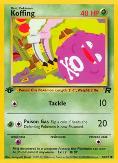 Koffing, Team Rocket No. 58 Normal