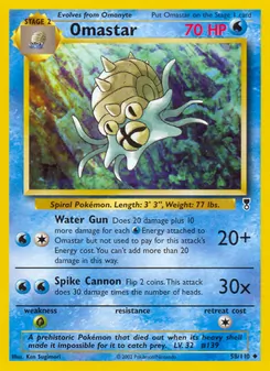 Omastar, Legendary Collection No. 58 Normal