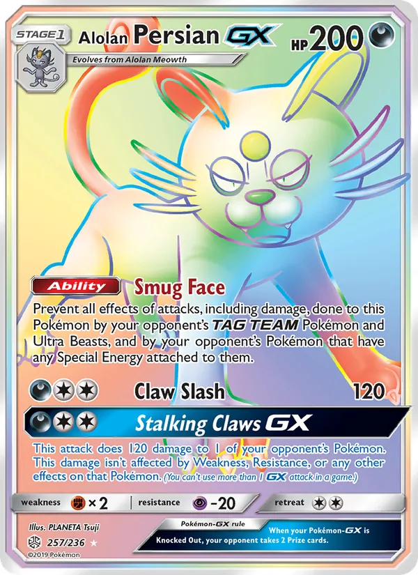 Alolan Persian GX, Cosmic Eclipse Nº 257