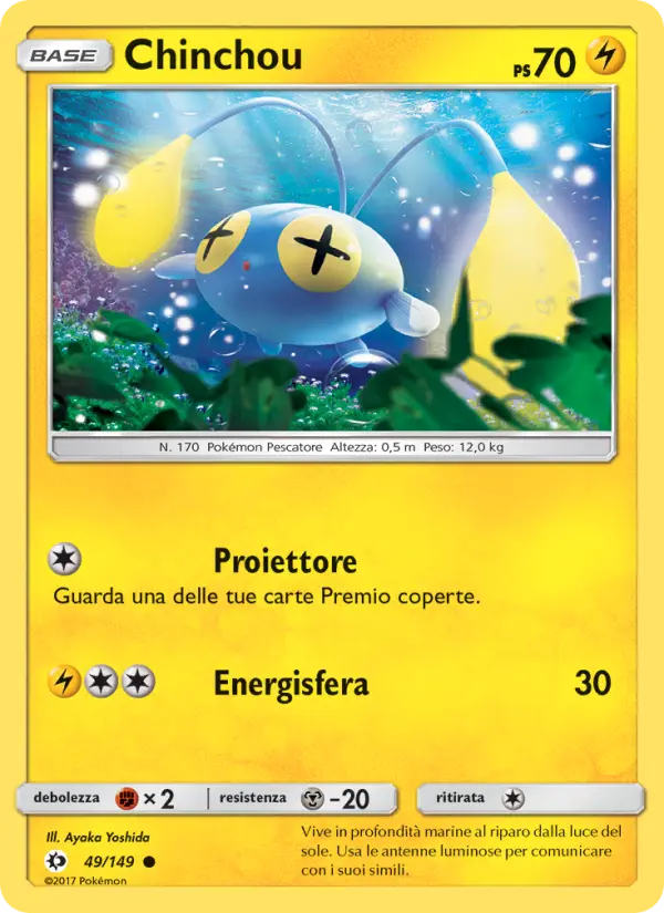 Chinchou, Sole e Luna No. 49