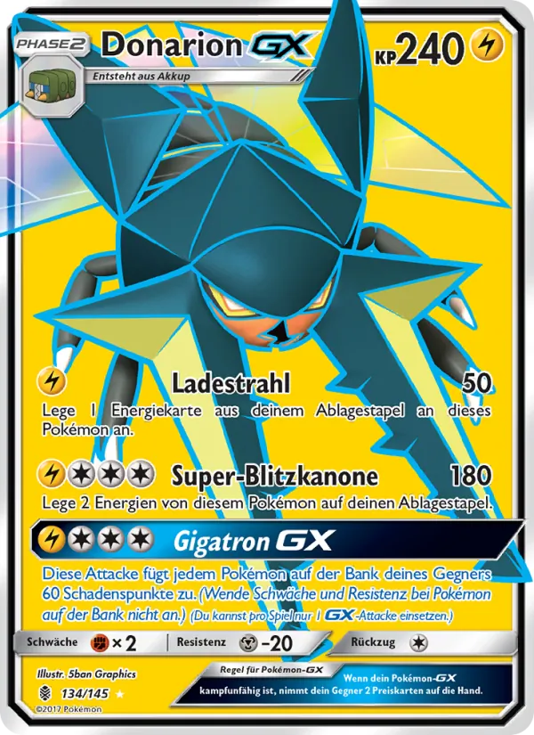 Donarion GX, Stunde der Wächter Nº 134