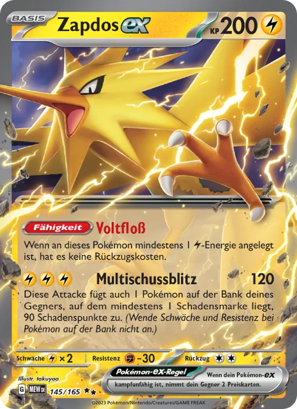 Zapdos-ex, 151 No. 145