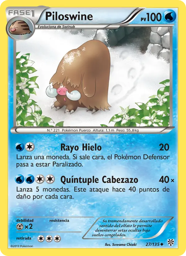 Piloswine, Tormenta Plasma No. 27