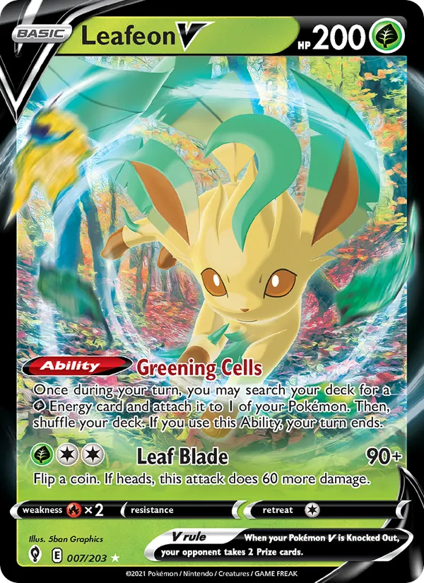 Leafeon V, Evolving Skies No. 7