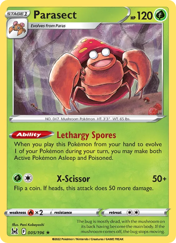 Parasect, Lost Origin Nº 005