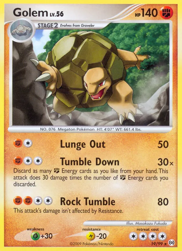 Golem, Arceus Nº 19