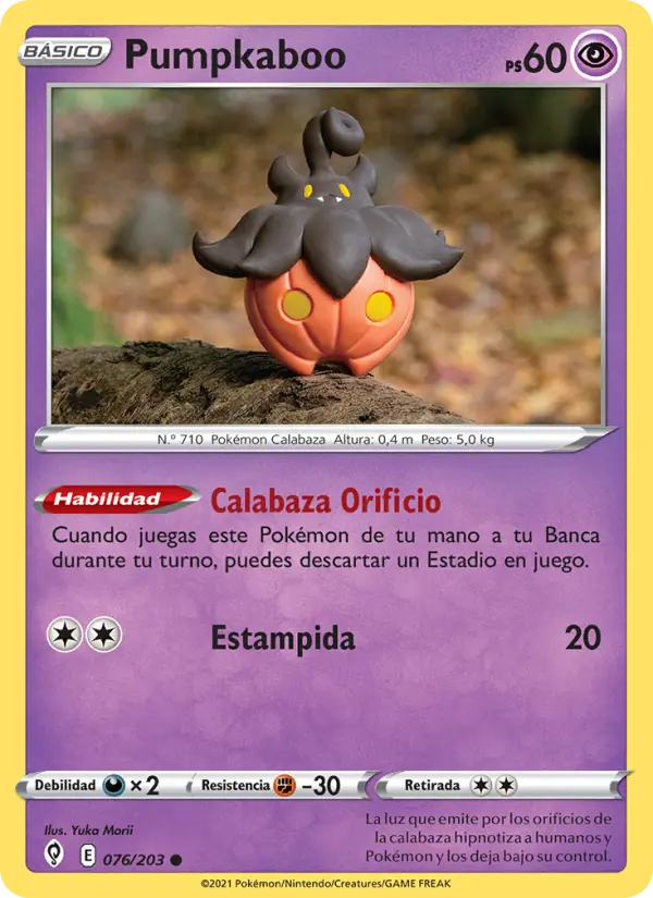 Pumpkaboo, Cielos Evolutivos No. 76
