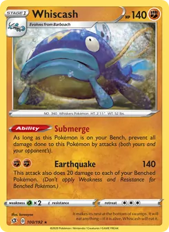 Whiscash, Rebel Clash No. 100 Normal