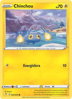 Chinchou, Evoluzioni Eteree No. 52 Normal