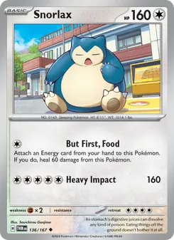 Snorlax, Twilight Masquerade Nº 136 Normal