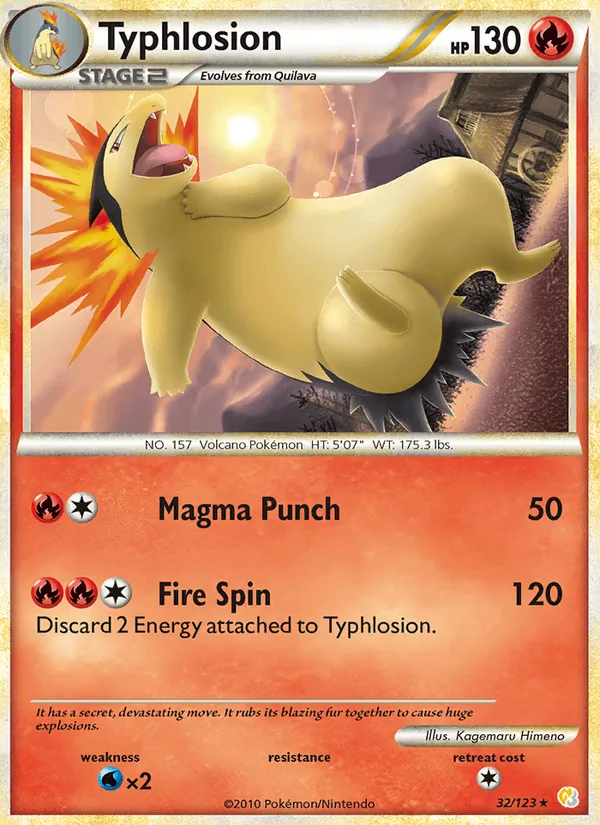Typhlosion, HeartGold SoulSilver No. 32