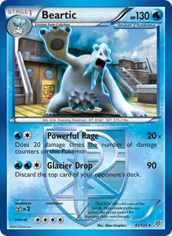 Beartic, Plasma Storm No. 41 Normal