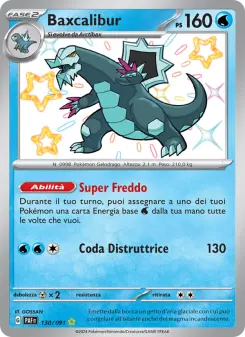 Baxcalibur, Destino di Paldea No. 130 Holo
