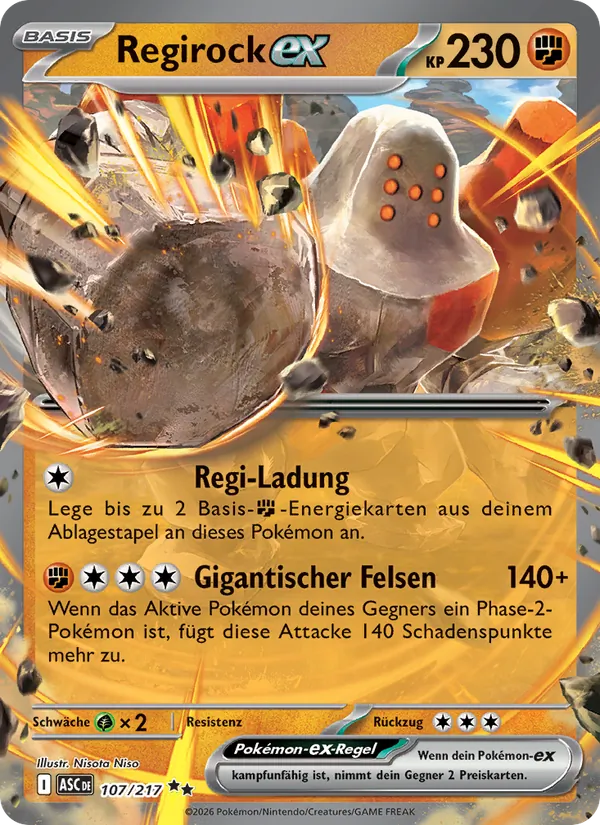 Regirock-ex, Erhabene Helden No. 107