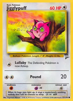 Jigglypuff, Base Set 2 No. 77 Normal