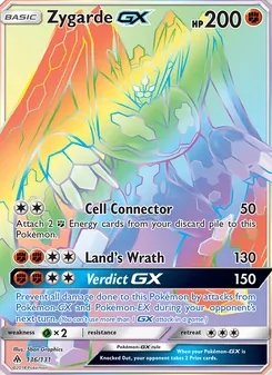 Zygarde GX, Forbidden Light Nº 136 Normal