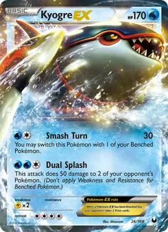Kyogre-EX, Dark Explorers Nº 26 Normal
