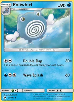Poliwhirl, Sun & Moon Nº 31 Normal