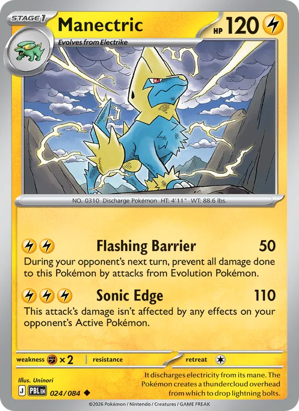 Manectric, Pitch Black Nº 024