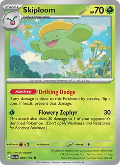 Skiploom, Paldea Evolved No. 002