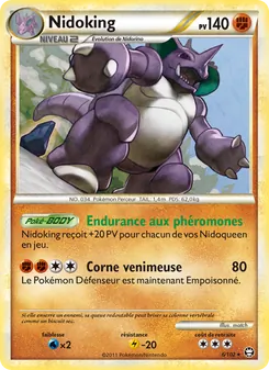 Nidoking, Triomphant Nº 6 Reverse
