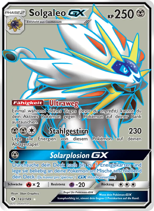 Solgaleo GX, Sonne & Mond Nº 143