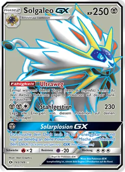 Solgaleo GX, Sonne & Mond No. 143 Normal