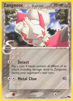 Zangoose δ, POP Series 5 Nº 15 Normal