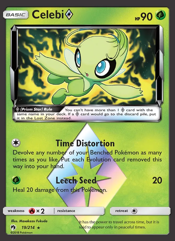 Celebi ◇, Lost Thunder No. 19