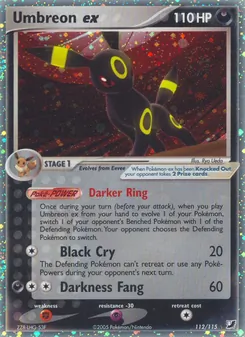 Umbreon ex, Unseen Forces Nº 112 Holo